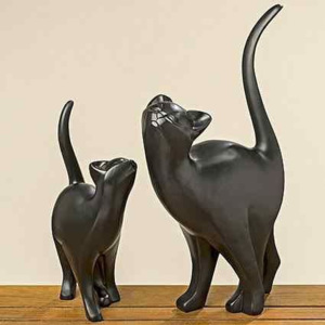 Kočka Boltze černá Brina menší 33cm (cena za ks)