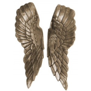 INV Nástěnná dekorace Angel 65cm bronzová