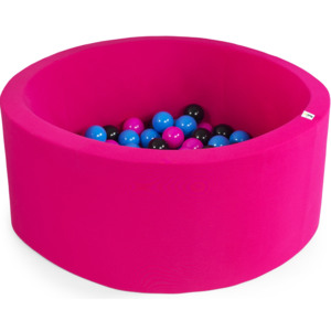 Misioo Danish Design Bazének tmavě růžový s 200ks míčků Velikost: 90 x 30 cm, Přidat míčky: + 50 ks