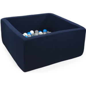 Misioo Danish Design Bazének 90x90x40 cm tmavě modrá s 200ks míčků Přidat míčky: + 50 ks