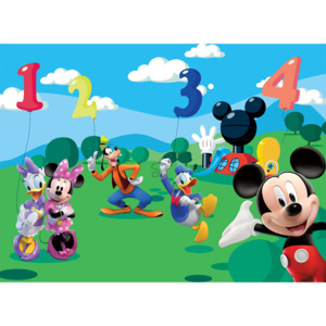 Výprodej - Dětská fototapeta Mickey Mouse a přátelé vlies 104 x 70,5 cm