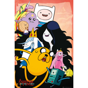 Plakát Adventure Time Heroes