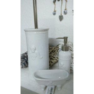 Kartáč na toaletu s dekorem Anděla - pr.11*24 cm Clayre eef