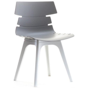 Jídelní židle NORA šedá-bílá