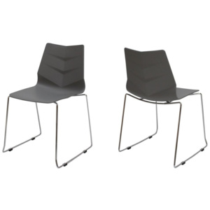 Designová židle Leona / šedá