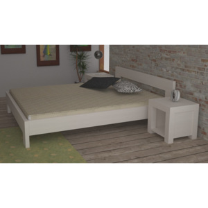 Bílá manželská postel L6 - 200 x 200 cm L6 - bila