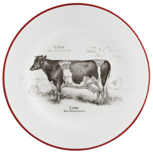 Talíř s krávou Country Side Animal - Ø 20*2 cm