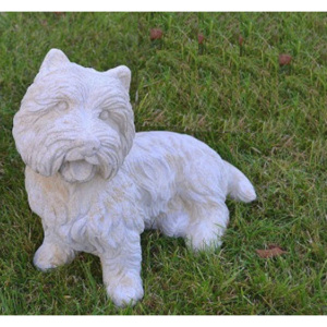Pes Westík - kamenná socha z pískovce