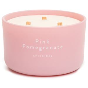 Vonná svíčka CHICKIDEE Pink Pomegranate, velká, 40 hodin, 3 knoty (5060577690009)