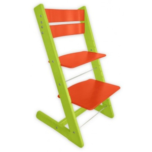 Klasik rostoucí židle Světlezelená - oranžová