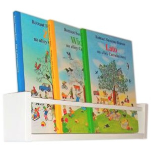 Dřevěná polička na knížky Montessori 60 cm (Skandinávský styl)