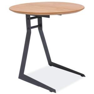 Odkládací stolek s konstrukcí z černě lakované oceli Signal Vico, ⌀ 45 cm