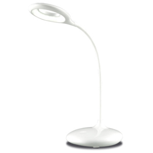 Ecolite LHZQ7-BI Stmívatelná LED stolní lampa 5W bílá s baterií a usb
