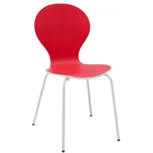 Výprodej Jídelní židle Face červená-bílá