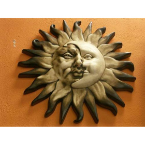 Keramika na zeď Slunce-měsíc natural poškozeno 92381422