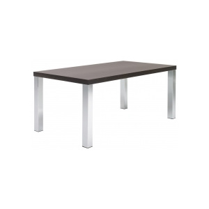 TH Stůl SOLVAS LEGS 160 cm (Wenge (buk- dýha, mořený v černé), chrom)