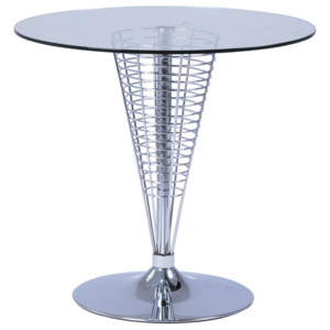 Odkládací stolek se skleněnou deskou Signal Cosmo, ⌀ 80 cm
