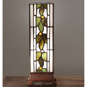 Stolní lampa Tiffany - 13*13*35 cm E14/25W