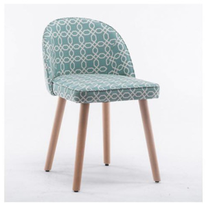 Designová židle LALIMA, zelená vzor