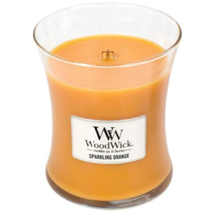 Svíčka oválná váza WoodWick Jiskřivý pomeranč, 275 g