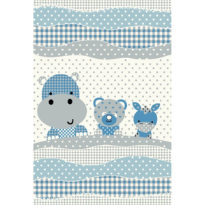 Dětský kusový koberec Kids 530 | modrý Typ: 80x150 cm