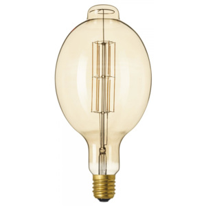 Calex Giant Colosseum Lamp, designová filament žárovka se zlatým sklem, 11W LED 2100K E40 stmívatelná, výška 37cm