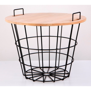 Mørtens Furniture Konferenční stolek Cala, 59 cm, černá