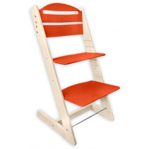 Rostoucí židle BABY bukovo-oranžová