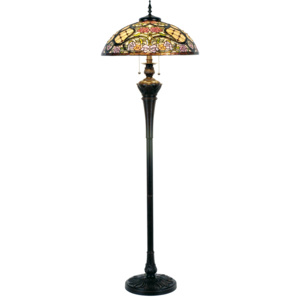 Stojací lampa Tiffany - pr.55*150 cm 3x E27 / Max 60W