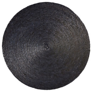 Kulaté prostírání 38 cm MAKAUA ASA Selection - pletené černé