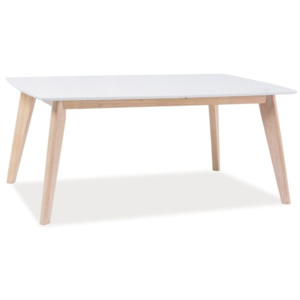 Jídelní stůl s bílou deskou Signal Combo, délka 120 cm