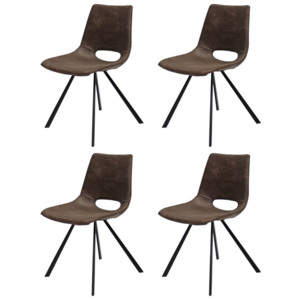Designová židle Izabella / hnědá-černá