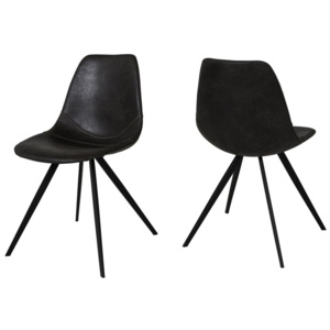 Designová jídelní židle Lucy / černá