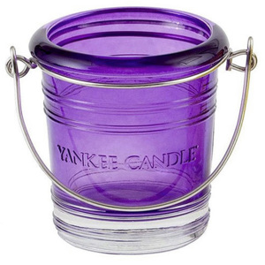 Yankee Candle – Glass Bucket svícen na votivní svíčku, fialový