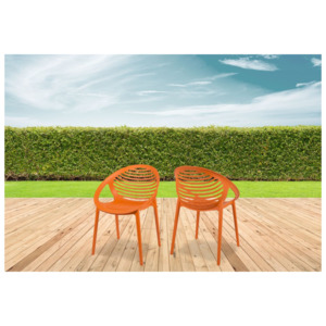 Designová židle Birmingham / oranžová