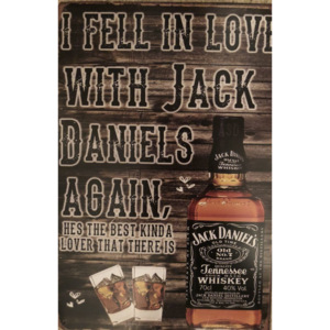 Plechová cedule Jack Daniels I fell in love