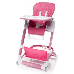 4Baby dětská jídelní židlička ICON Pink, růžová