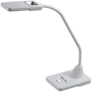 Ecolite LBL1856-BI LED stolní lampa 5W 12 SMD s lupou bílá
