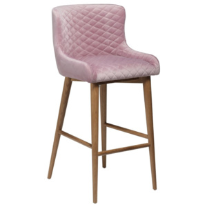 Pudrově růžová barová židle DAN-FORM Denmark Vetro