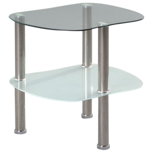 Artenat Odkládací stolek skleněný Vallerie, 45 cm