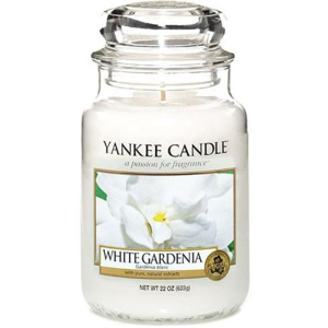 Svíčka ve skleněné dóze Yankee Candle Bílá gardénie, 623 g