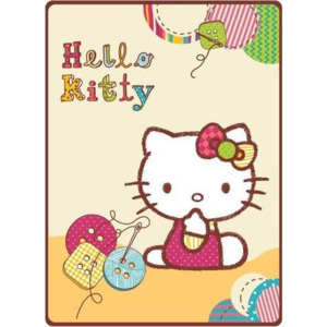 NELLYS Licenční dečka Hello Kitty - knoflíky