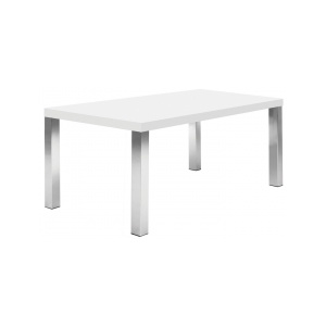 TH Stůl SOLVAS LEGS 160 cm (Bílá (mat), chrom)