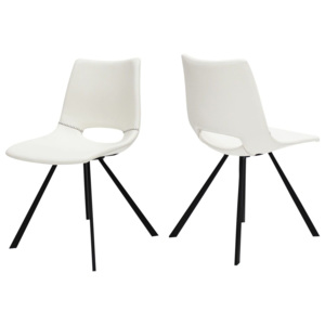 Designová židle Izabella bílá