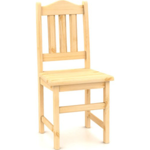 Bradop Židle celodřevěná B161 | Provedení: B-B - BOROVICE BÍLÁ