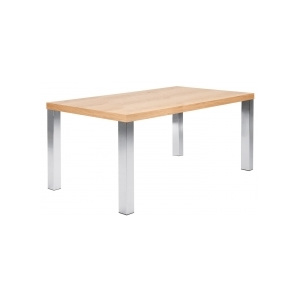 TH Stůl SOLVAS LEGS 160 cm (Dub (dýha), chrom)