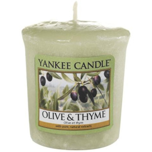 Svíčka Yankee Candle Olivy a tymián, 49 g