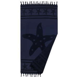 Plážová osuška Navy Star modra