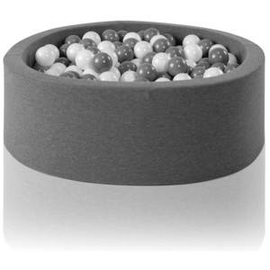 Misioo Danish Design Bazének šedý s 200ks míčků Velikost: 90 x 30 cm, Přidat míčky: + 50 ks