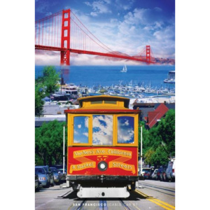 Plakát San Francisco - Cable Car Colour